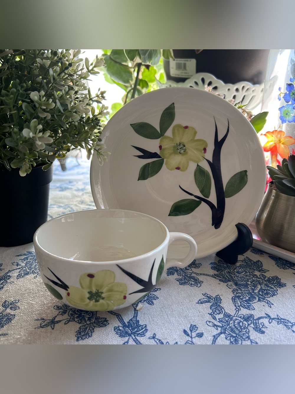“Dixie Dogwood” Cup and Saucer Set